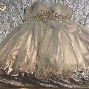 Braless Short prom dress